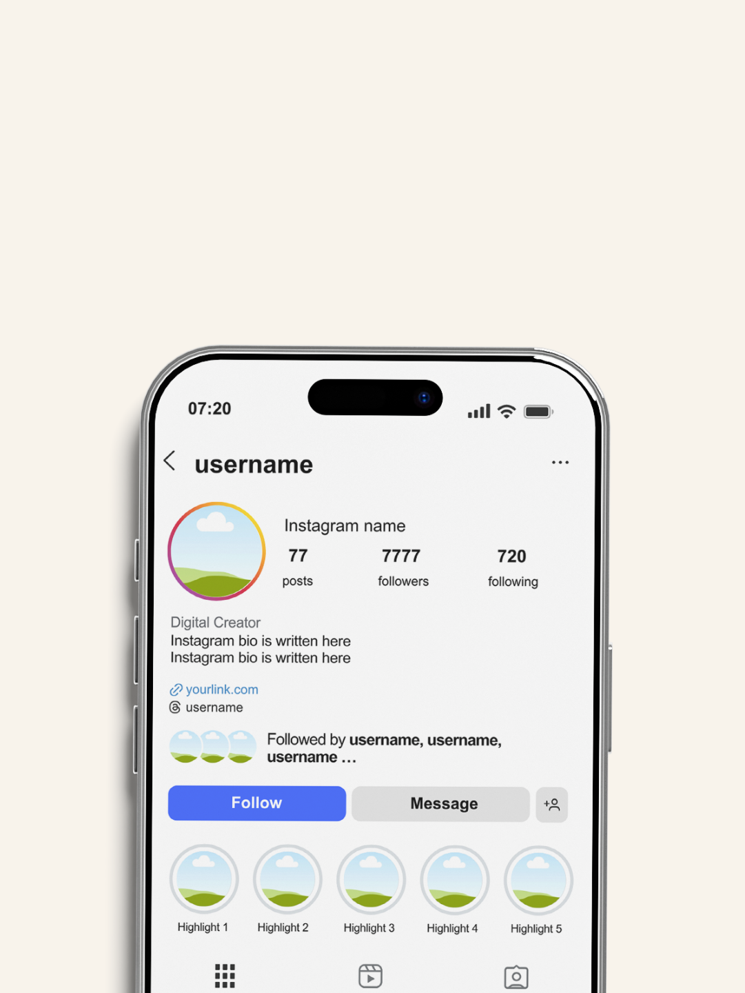 Instagram Interface Templates [6] Canva & Affinity
