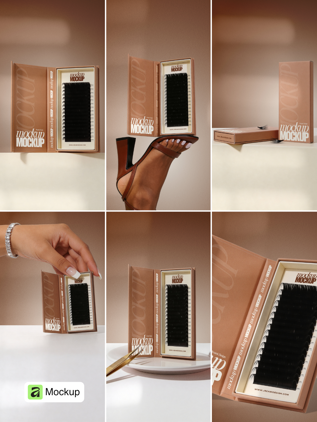 Luxe Lash Packaging Affinity Mockup Collection