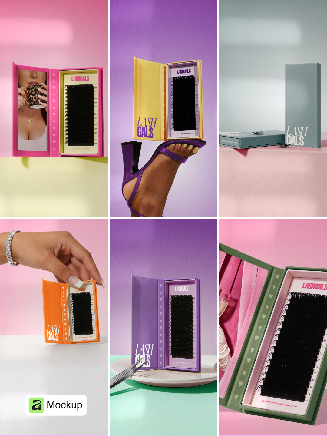 Luxe Lash Packaging Affinity Mockup Collection