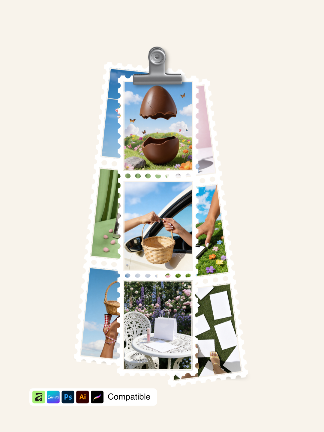 Spring Easter Scene Kit